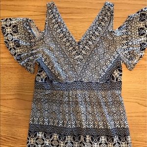 Maternity Jessica Simpson cold shoulder dress